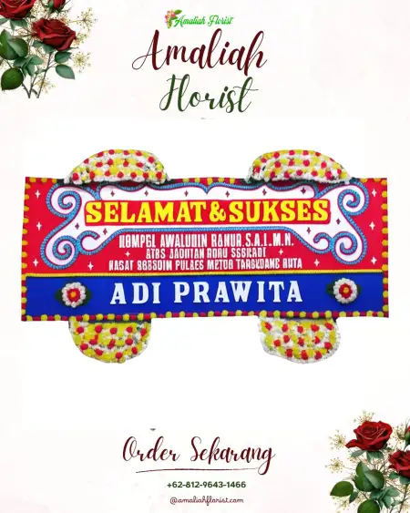 Papan Bunga Ucapan Selamat Lendang Are